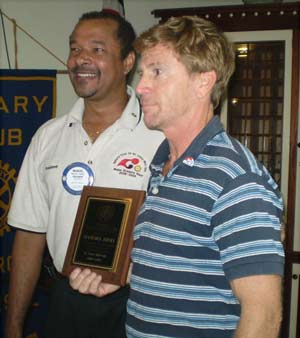 Stan Joines received Rotary Award