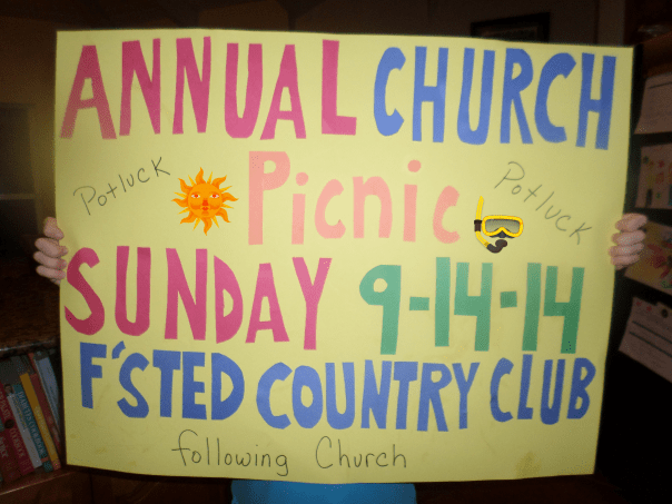 Church Picnic 2014