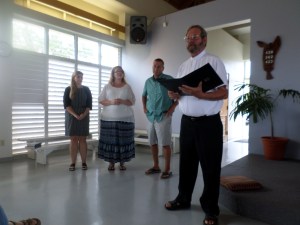 Dawn Theurer as elder Dave Russell as deacon Amanda Doughtery as deacon